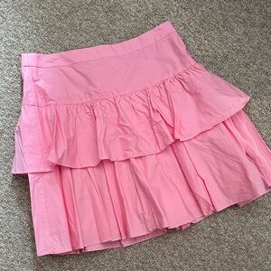 J. Crew Pink Tiered Mini Skirt